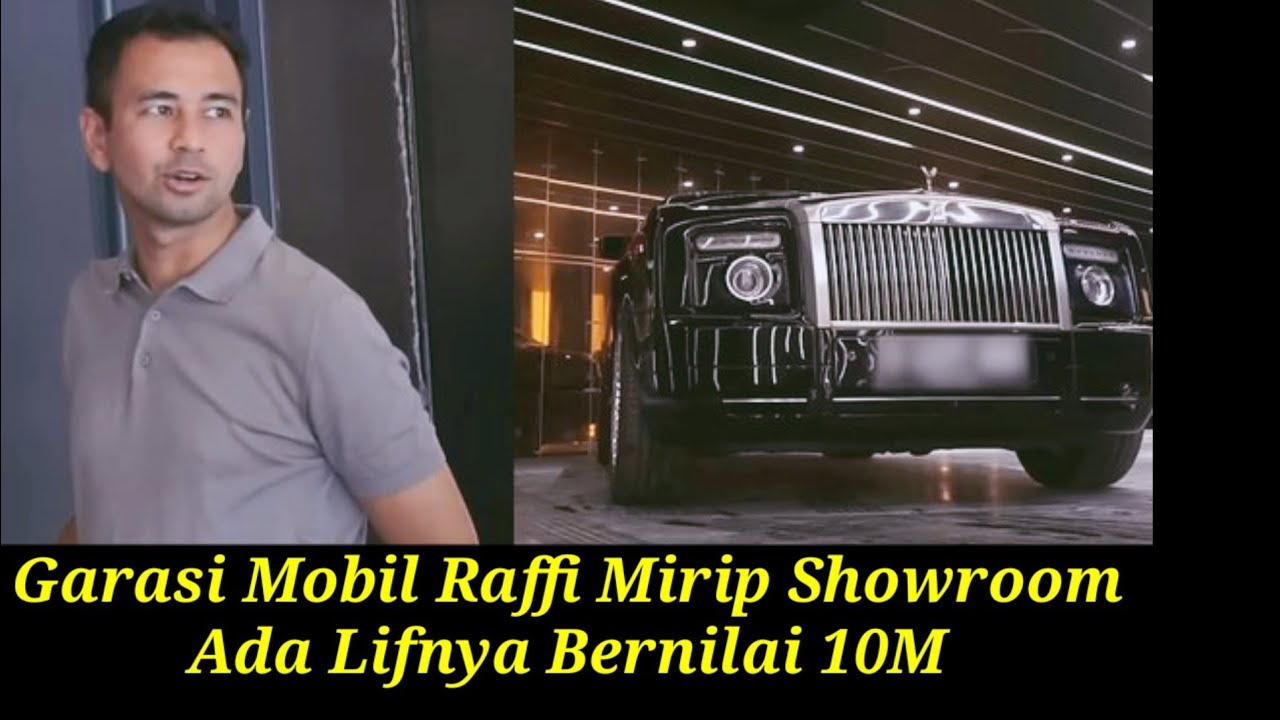 Garasi Mobil Raffi Ahmad Mirip Showroom Ada Lift Bernilai 10M - YouTube