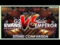 Evans G2 vs. Remo Emperor - Tom Head Sound Comparison!