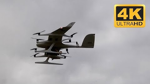 Wingcopter 198 with YellowScan Voyager LiDAR - overview, takeoff and landing 4k video