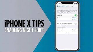 iPhone X Tips - Enable and Use Night Shift Iphone Display Settings Dark Mode True Tone Night Shift Always On Display