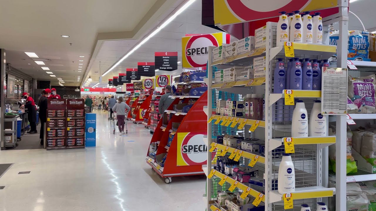 Shop with me at COLES Australia Brisbane Lockdown Grocery Shopping