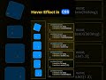 Hover effects in CSS #coding #programming #webdesign #webdevelopment #css #2025 #htmlcss
