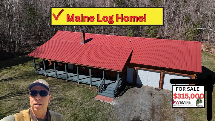 Maine Log Cabin Living! 2 Bed, 1.5 Bath Ranch on 3.38 Acres | For Sale in Levant  SOLD!!!