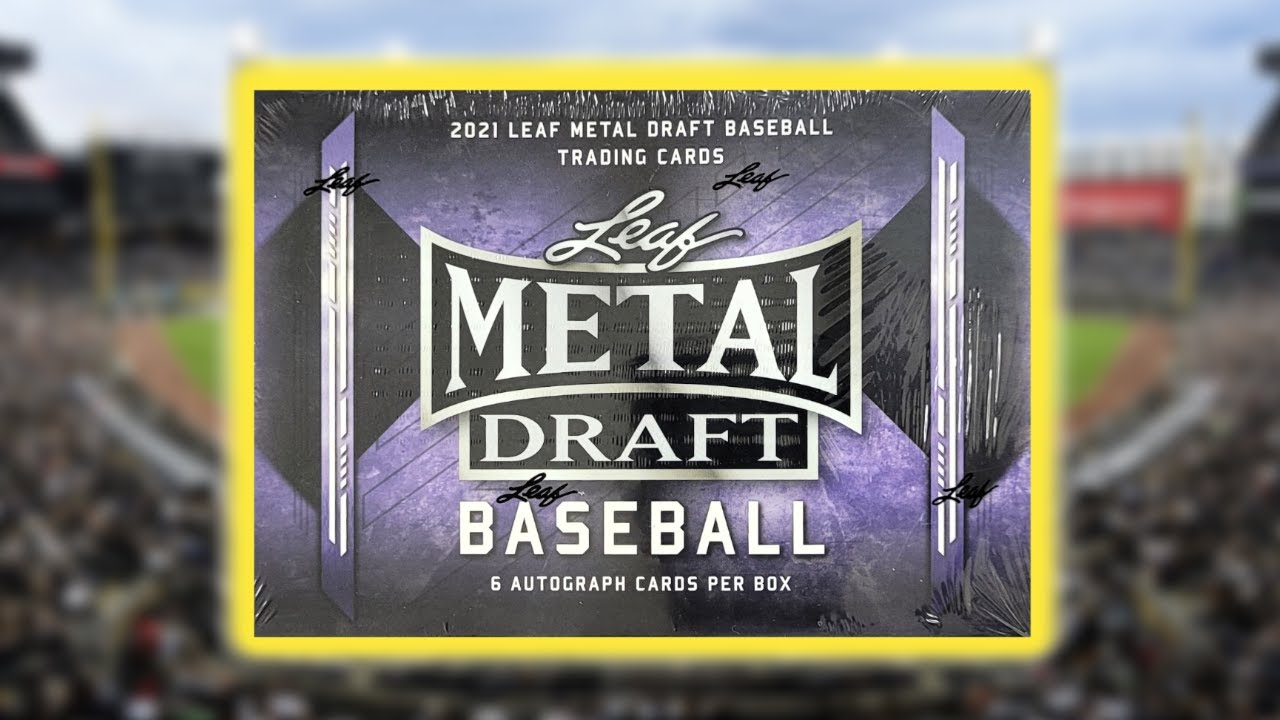 6 AUTOS! 2021 Leaf Metal Draft Baseball Box Break!