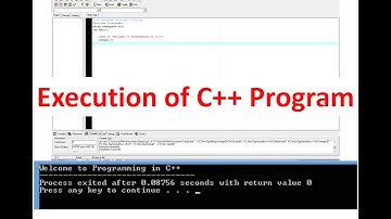 Execution of C++ Program  (+1 CS Chapter 9-06)