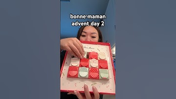 Day 2 of Bonne Maman’s #12daysofchristmas mini jar advent calendar! #adventcalendar #unboxing