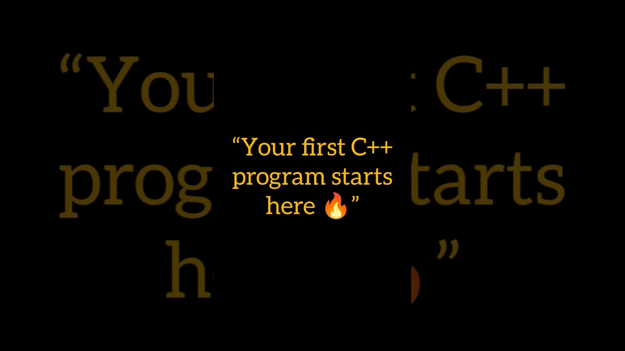 Hello World in C++ | First C++ Program for Beginners 🔥. #shorts #cppprogramming #viralshorts #coding
