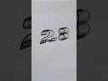 3D DRAWING NUMBERS - TRICK ART