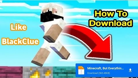 How To Download Minecraft But Random Blocks Spawn When You Walk | Like BlackClue Gaming | MCPE