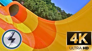 *LAUNCHED WATERSLIDE* Cutback Water Coaster Front Seat On-Ride POV