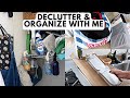 DECLUTTER AND ORGANIZE WITH ME | Letting Go + Small Space Organization