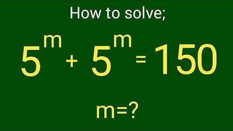 OLYMPIAD USA EXPONENTIAL EQUATION: DO IT in 3min