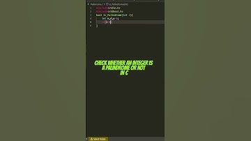 Check whether an integer is a palindrome or not IN C