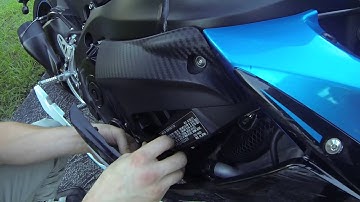 Installing Frame sliders 2014 GSXR 600