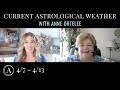 Current Astrological Weather 4/7 - 4/13 with Astrologer Anne Ortelee