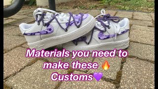 All materials needed to make custom off white x rope laces.🔥❤️‍🔥