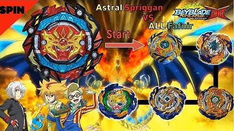 베이블레이드 버스트 다이너 마이트 DB 아스트랄 스프리건 VS 올 파브닐 배틀 ベイブレード 【Astral Spriggan VS ALL Fafnir】 Beyblade Burst DB
