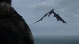 Game of Thrones _ John Snow pets Drogon (S7 E5) 1080p