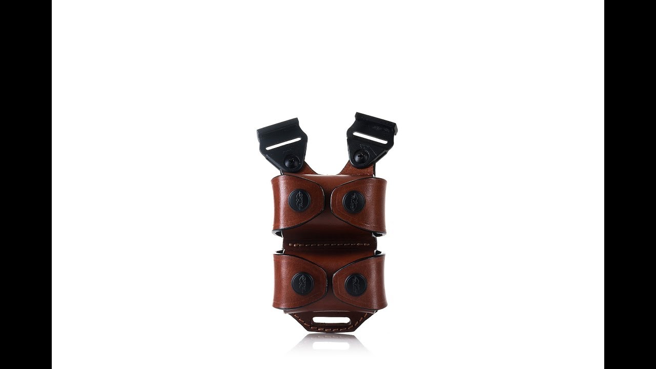Product video Double Speedloader Leather Pouch for Shoulder System