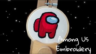 How to Embroider an Among Us Crewmate