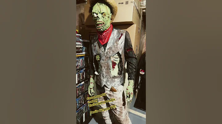 Custom zombie cowboy #collection #horror #propmaking #props #collector #toy #toys #calgary