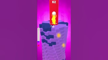 stack bounce game hard level finish In 8 second #stackball #stack #gaming #shortvideo #shorts