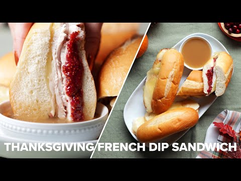Thanksgiving French Dipped Sandwich