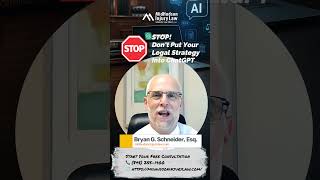 STOP! Don't Put Your Legal Strategy Into ChatGPT #personalinjury #ai #chatgpt