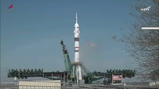 A US-Russian crew of 3 arrives at the International Space Station