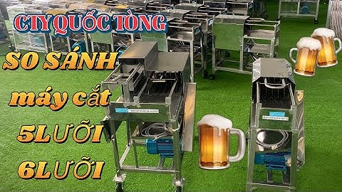 MÁY CẮT NƯỚC ĐÁ 5 LƯỠI , 6 LƯỠI (tay kéo an toàn)0919696917 🍺 -0948094242🍺🍻🍾