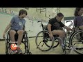 Wheelchair challenge: students learn what it takes to be unable to use legs for a day