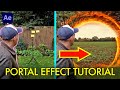 How to step through a MAGIC PORTAL in one take! | After Effects Tutorial