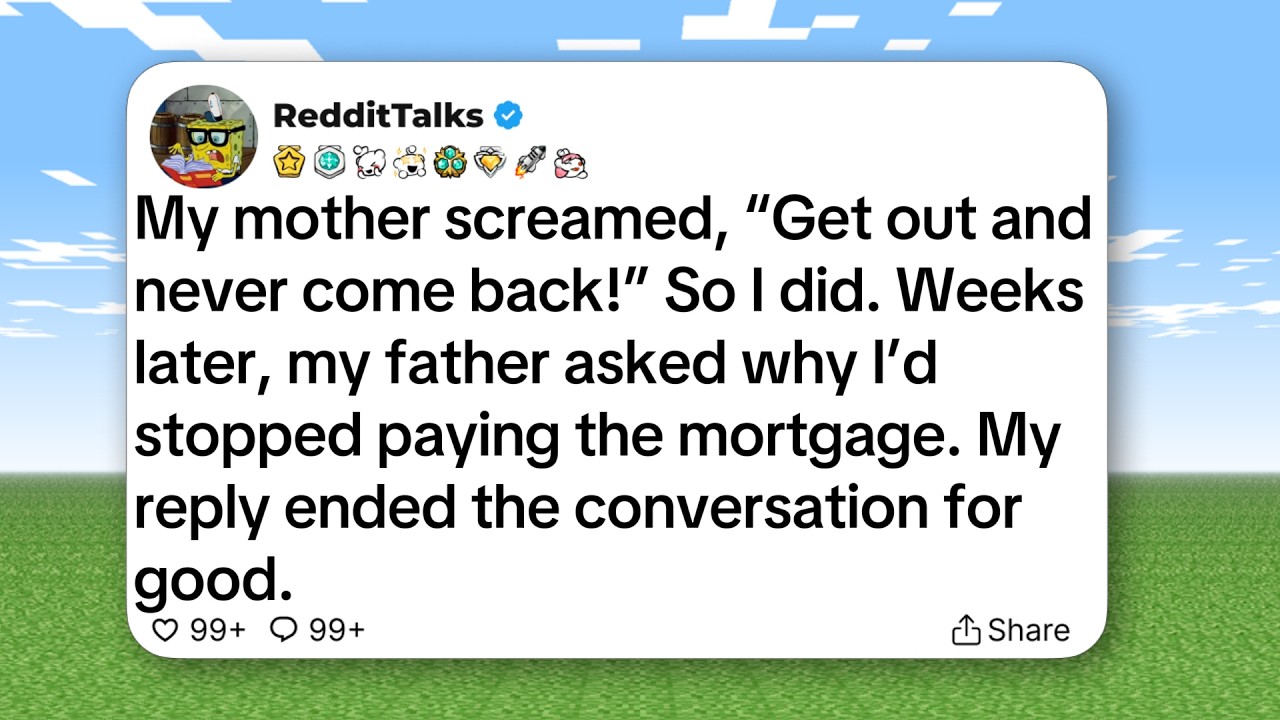 My mother screamed, “Get out and never come back!” So I did. Weeks later, my father asked why...