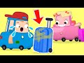 Car cartoons for kids: The Wheelzy Family + street vehicles. NEW EPISODE: Broken bag. Video for kids