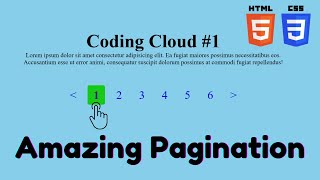 How to Create CSS Pagination in 7 minutes | CSS for Beginners