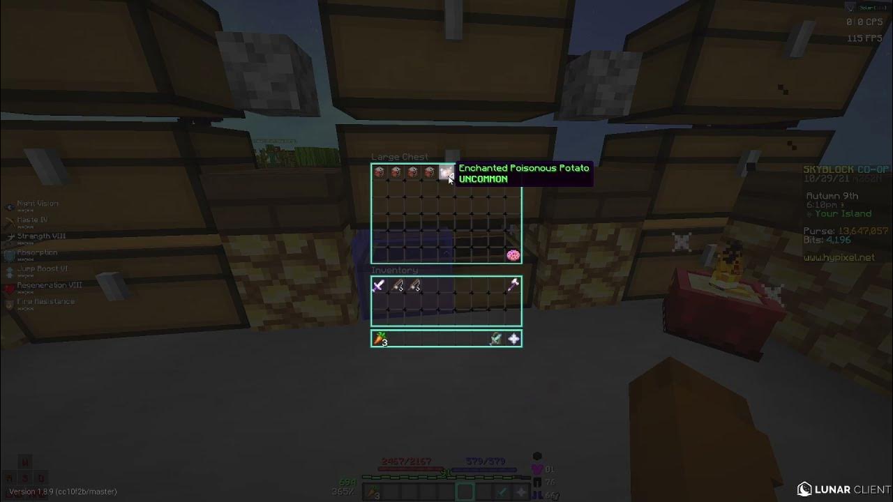 How to craft poisoned candy ( Hypixel skyblock ) YouTube