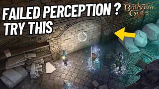 Baldur’s Gate 3 - Failed the Perception Check How to open the Mason’s Guild hidden wall