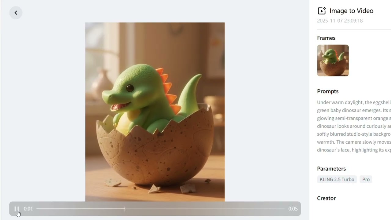 From Drawing to 3D: AI Dinosaur Animation with Kling Lab's nano banana [85/100]