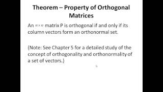 Lecture 23 Symmetric Matrices and Orthogonal Diagonalization