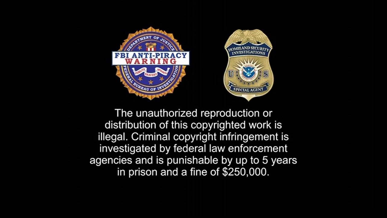 FBI WARNING AND MPAA PG - YouTube