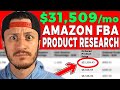 $31,509/mo Amazon FBA Product Research Method - Find Products To Sell with THIS Strategy!