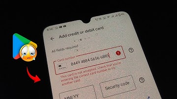 This Card is Not Accepted Check that You
