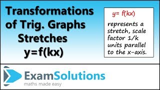 Transformations of Trig Graphs - Stretch parallel to the x-axis | ExamSolutions