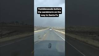 Sandstorm With Tumbleweeds Turns Into Snow Storm That Turns Into Blizzard All Within A Couple Hours