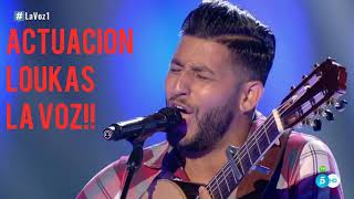 Video thumbnail of "Vicente loukas actuacion a ciegas en la voz 2017"