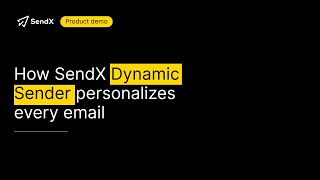 Creating and Managing Email Campaigns With Dynamic Sender and Contact List