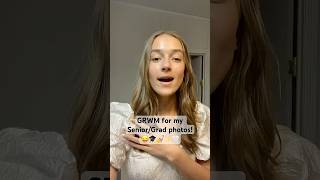 GRWM for my SENIOR/GRAD PHOTOS! 🎓👩🎓🤍 #grwm #graduation #photoshoot #makeup #routines #gradpics