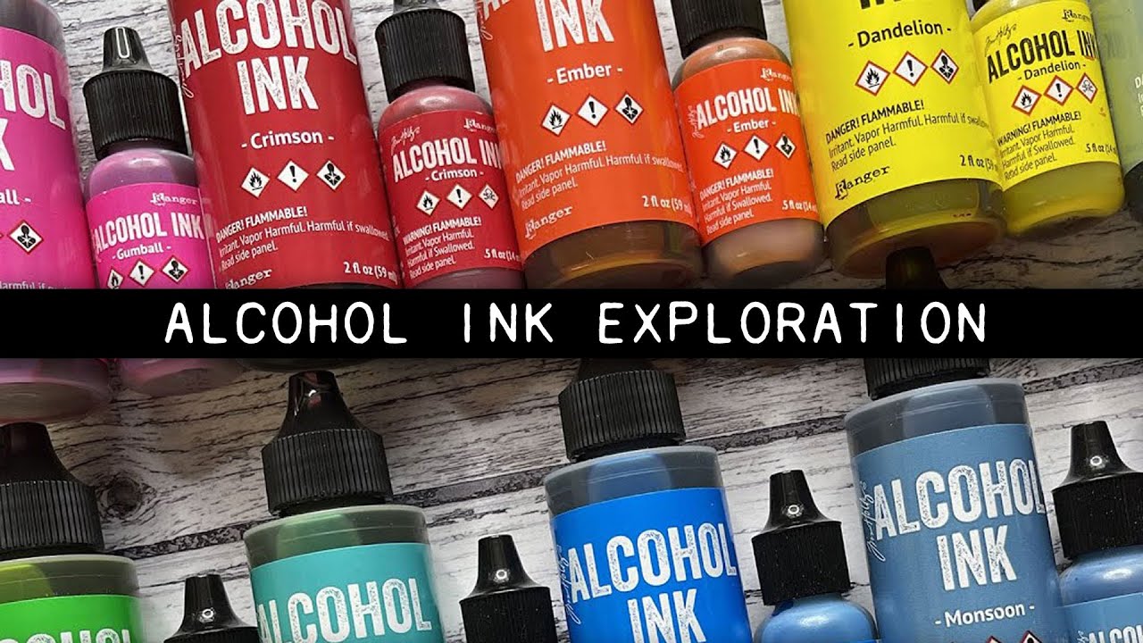 36] ALCOHOL INK : Getting Started - INFO - DEMOS - How to Use Alcohol Inks  for Beginners 