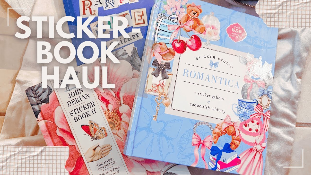 NEW COQUETTE STICKER BOOK FLIP THROUGHS - Amazon Haul