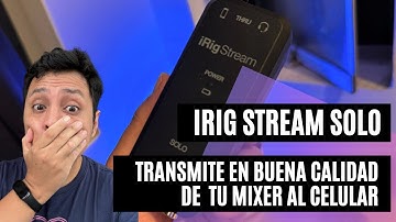 Irig Stream Solo: CÓMO TRANSMITIR de tu TORNAMESA o MIXER a tu CELULAR (Tutorial 2024)
